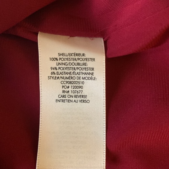 Alice + Olivia Coley Crew Neck Aline Dress in Bordeaux - Picture 6 of 6